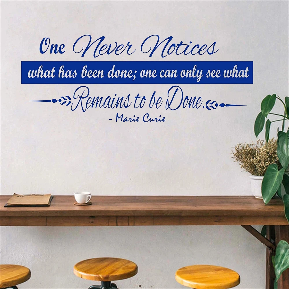 Marie Curie inspiring quotes wall stickers, science wall stickers Quote Vinyl Wall Art, Motivational decals Nursery Decor
Marie Curie inspiring quotes wall stickers, science wall stickers Quote Vinyl Wall Art, Motivational decals Nursery Decor