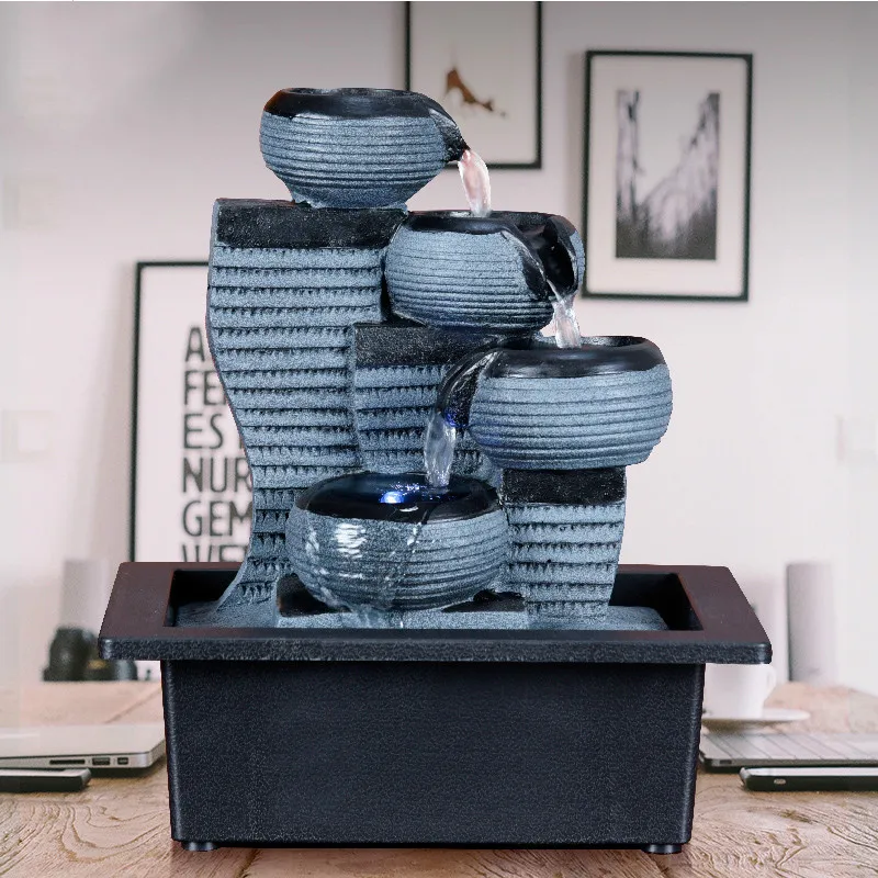 Resin Rockery Indoor Fountain Waterfall Feng Shui Desktop Waterscape Office Table Ornaments Crafts Home Decoration Accessories
Resin Rockery Indoor Fountain Waterfall Feng Shui Desktop Waterscape Office Table Ornaments Crafts Home Decoration Accessories