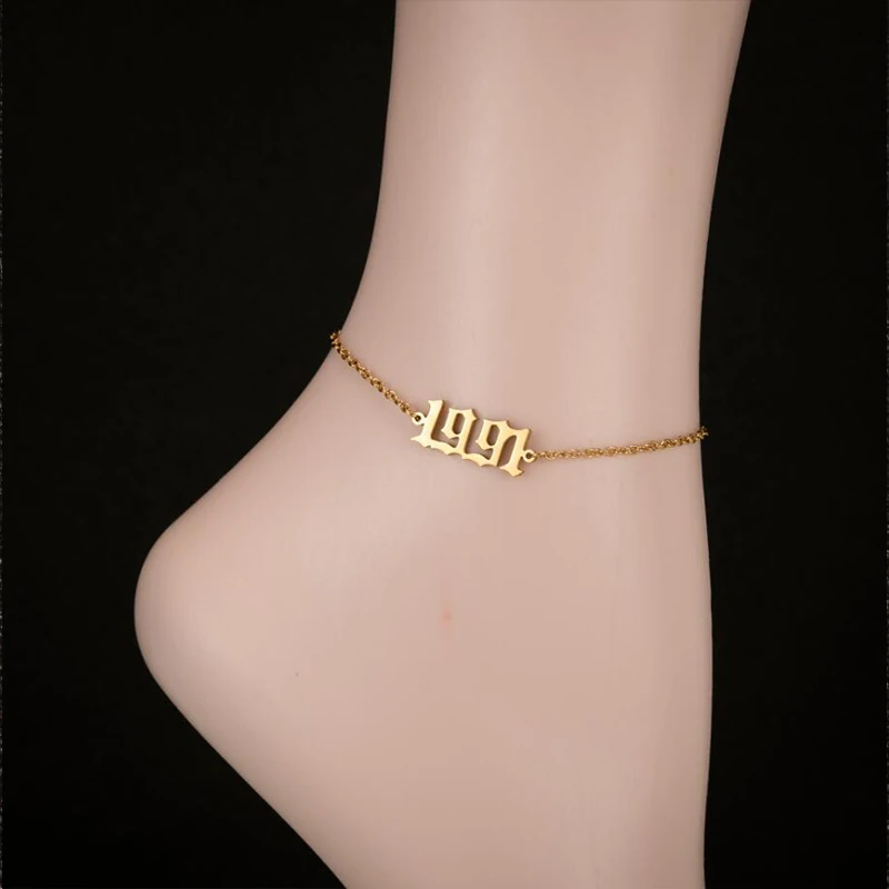 Anklet Leg Bracelet Jewelry Stainless Steel Rose Gold Color Custom Number Anklet For Women
Anklet Leg Bracelet Jewelry Stainless Steel Rose Gold Color Custom Number Anklet For Women