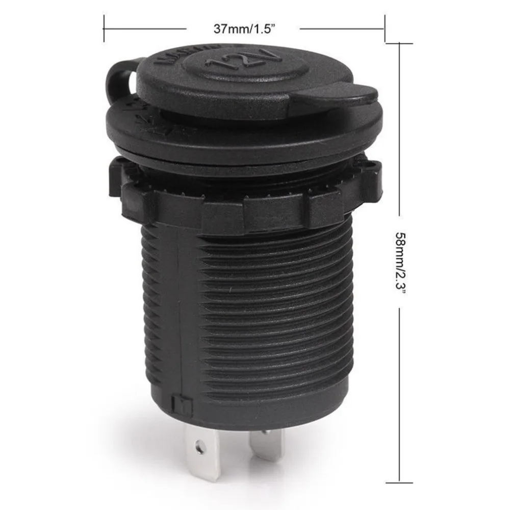 Waterproof Car Motorcycle Motorbike Cigarette Lighter Power Supply Socket Plug Outlet Power Adapter Fit For 12-24V
Waterproof Car Motorcycle Motorbike Cigarette Lighter Power Supply Socket Plug Outlet Power Adapter Fit For 12-24V