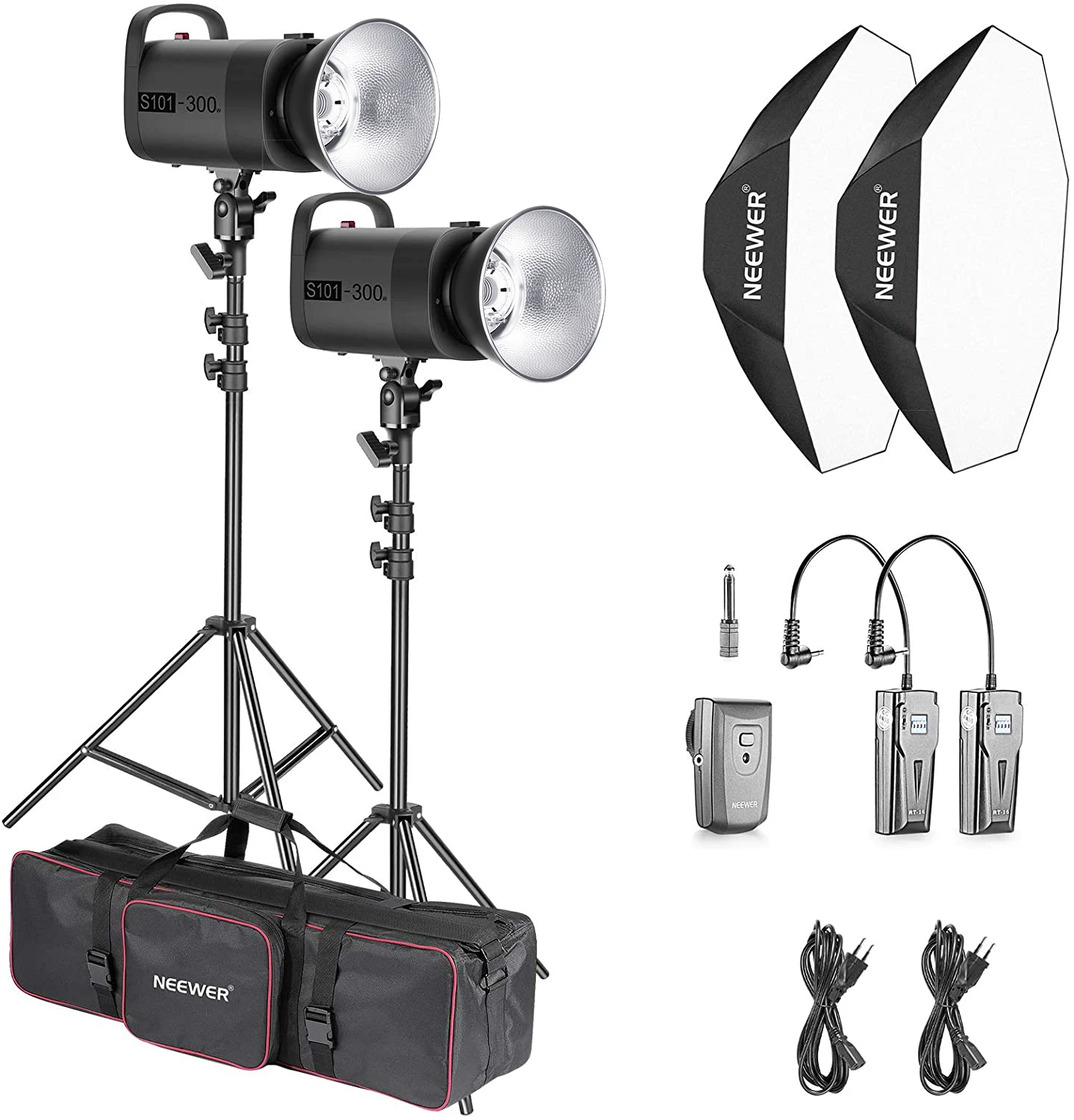 Neewer Photo Studio Strobe Flash Lighting Kit:Monolight with Bowens Mount,Stand,Softbox,Large Bag for Studio Video Shooting
Neewer Photo Studio Strobe Flash Lighting Kit:Monolight with Bowens Mount,Stand,Softbox,Large Bag for Studio Video Shooting