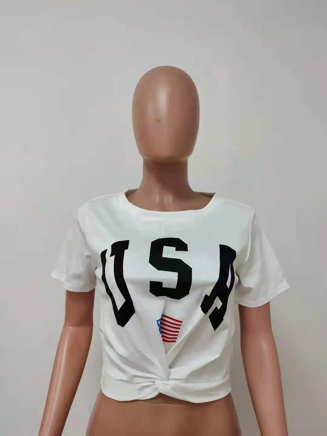 RStylish 2021 Summer Women Clothing Casual Letter Pattern Print O-Neck Knotted Short Sleeve Crop Top T-Shirt
RStylish 2021 Summer Women Clothing Casual Letter Pattern Print O-Neck Knotted Short Sleeve Crop Top T-Shirt