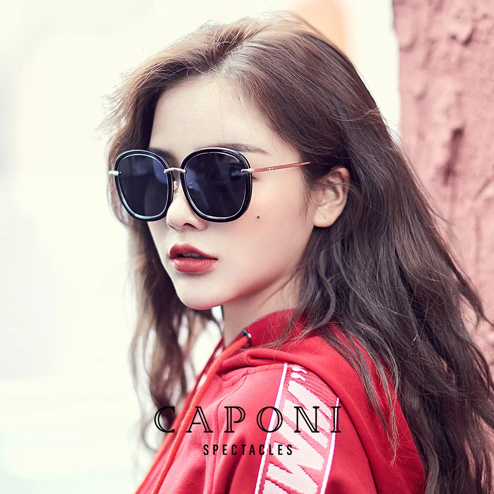 CAPONI Square Sun Glasses For Women Black Fashion Designer Sunglasse High Quality Shades Glasses UV400 gafas de sol CP1968
CAPONI Square Sun Glasses For Women Black Fashion Designer Sunglasse High Quality Shades Glasses UV400 gafas de sol CP1968