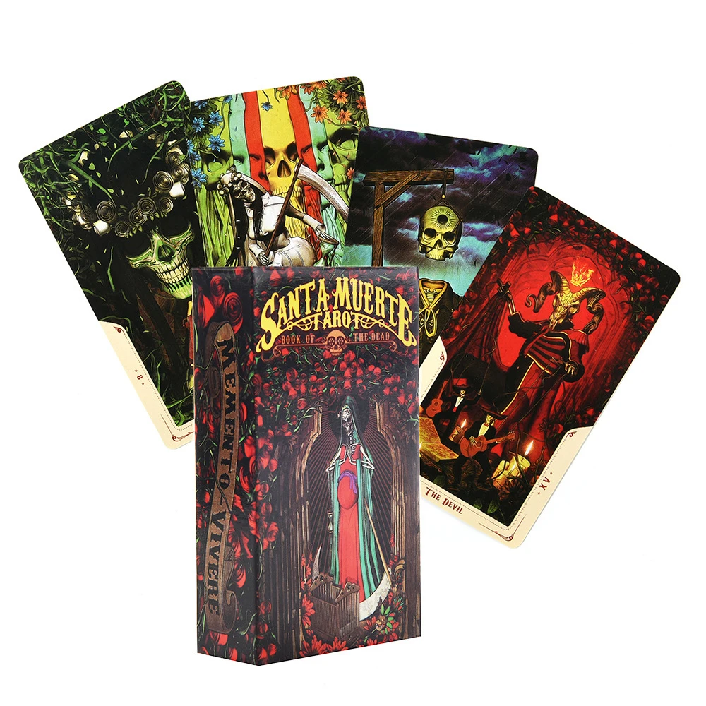 Santa Muerte Tarot Board Game Toys Oracle Rider Waite Divination Prophet Prophecy Card Poker Gift Prediction Oracle
Santa Muerte Tarot Board Game Toys Oracle Rider Waite Divination Prophet Prophecy Card Poker Gift Prediction Oracle