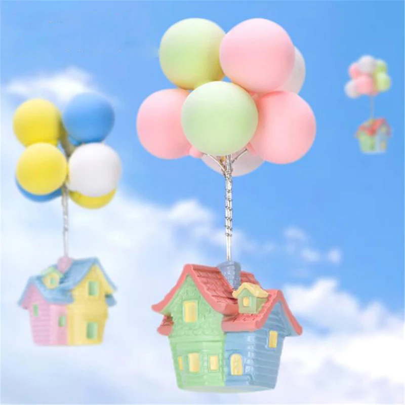 DIY Balloon Flying House Micro Landscape Decor Artificial Mini Miniature House Craft Ornament for Home Decoration Small House 
DIY Balloon Flying House Micro Landscape Decor Artificial Mini Miniature House Craft Ornament for Home Decoration Small House