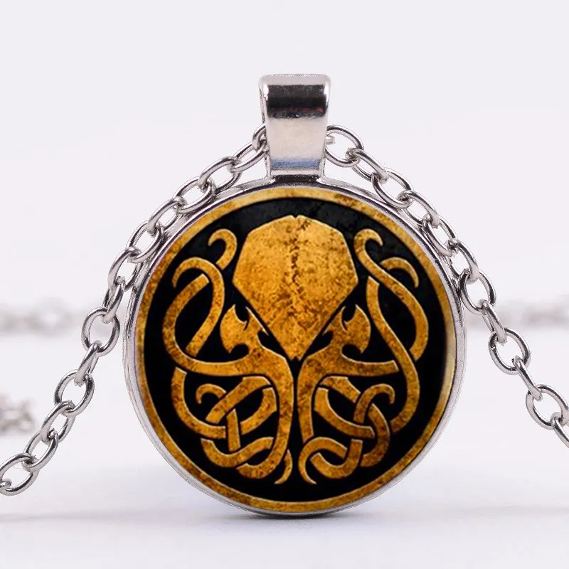 Vintage Cthulhu Pendant Necklace Picture Glass Dome Cabochon Necklaces For Women Men Handmade Jewelry
Vintage Cthulhu Pendant Necklace Picture Glass Dome Cabochon Necklaces For Women Men Handmade Jewelry
