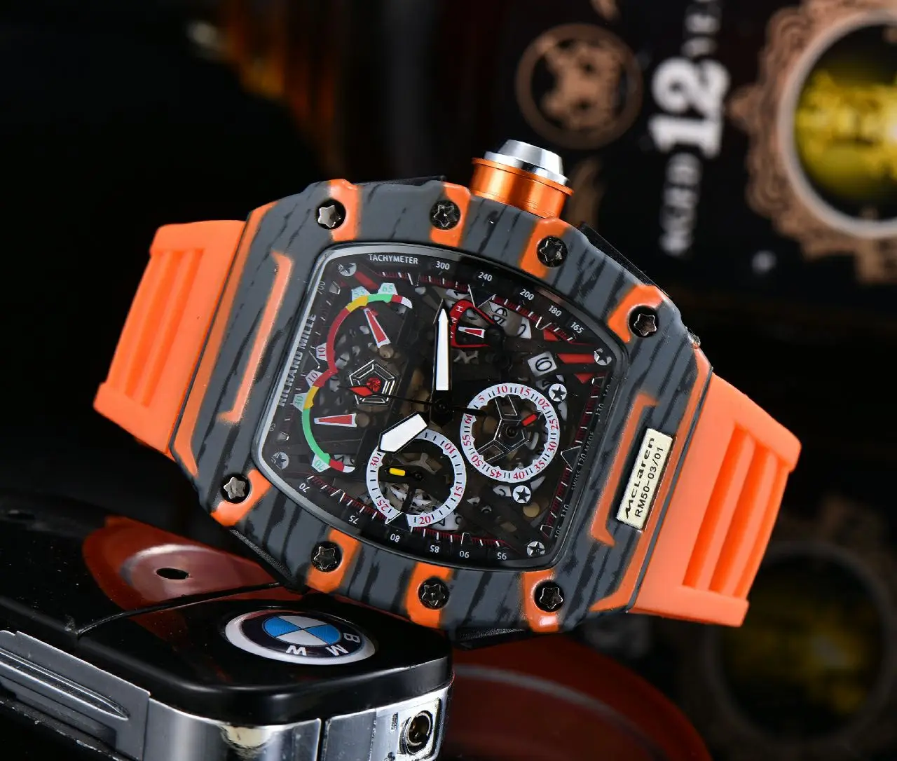 Richard Top Brand Luxury Quartz Watches Stainless Steel Case 6 Pin Seconds Rubber Band Wristwatch Male Clock Relogio Masculino
Richard Top Brand Luxury Quartz Watches Stainless Steel Case 6 Pin Seconds Rubber Band Wristwatch Male Clock Relogio Masculino