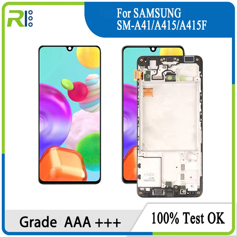 100% Оригинальный Super Amoled ЖК-дисплей для Samsung Galaxy A41 SM-A415F A415 дисплей сенсорный экран дигитайзер в сборе Запасная часть
100% Оригинальный Super Amoled ЖК-дисплей для Samsung Galaxy A41 SM-A415F A415 дисплей сенсорный экран дигитайзер в сборе Запасная часть
