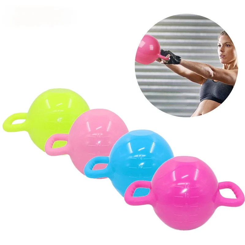 

Water-filled Kettlebell Dumbbells Base Water Injection Kettle Bell Yoga Fitness Double Handles Pilates Body Shaping Equipment