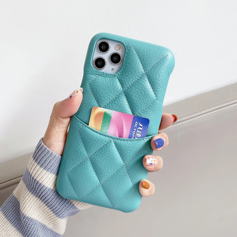 High Quality Luxury Genuine Cowhide Leather Card Slot Lambskin Case Cover For Iphone 12 Mini 11 Pro XS Max XR X 8 7 6 6S Plus SE
High Quality Luxury Genuine Cowhide Leather Card Slot Lambskin Case Cover For Iphone 12 Mini 11 Pro XS Max XR X 8 7 6 6S Plus SE