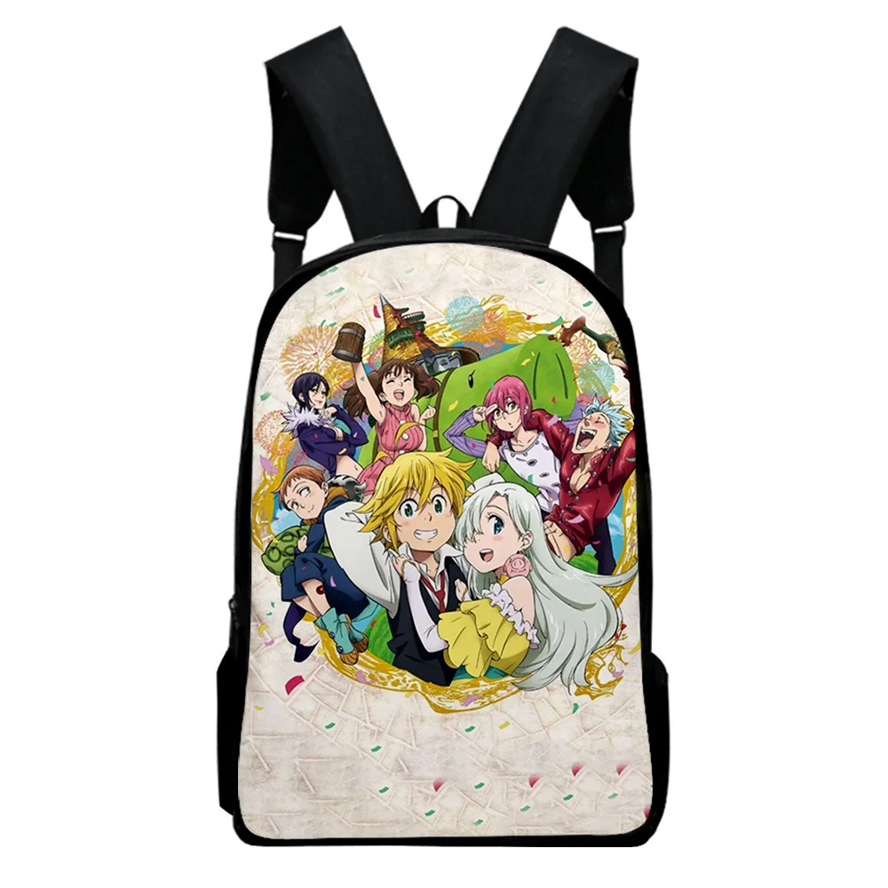 Classic The Seven Deadly Sins Student School Bags Youthful Notebook Backpacks 3D Printed Oxford Waterproof Boys/Girls Small Bags
Classic The Seven Deadly Sins Student School Bags Youthful Notebook Backpacks 3D Printed Oxford Waterproof Boys/Girls Small Bags
