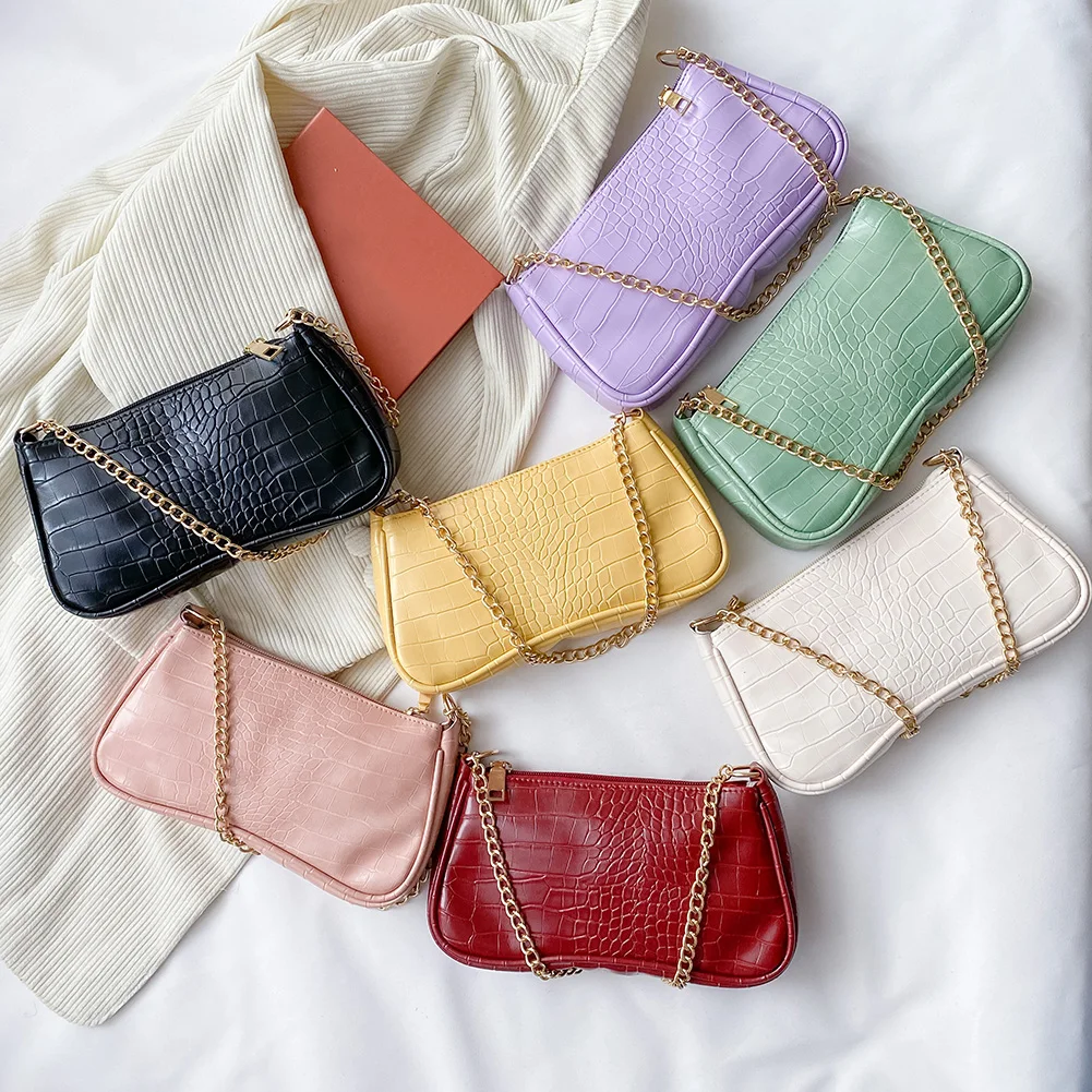 NEW Solid Color Fashion Women Purses and Handbag Leather Chain Shoulder Bag 2021 Retro Quilted Ladies Underarm Bag Clutch
NEW Solid Color Fashion Women Purses and Handbag Leather Chain Shoulder Bag 2021 Retro Quilted Ladies Underarm Bag Clutch