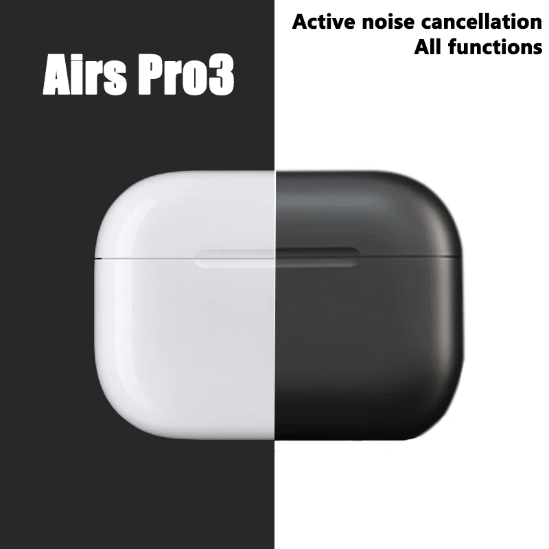 Airs Pro3 Wireless Bluetooth Earphone TWS Earbuds ANC In Ear Headphones For Apple iPhone Android Headset With Airpods Pro Case 
Airs Pro3 Wireless Bluetooth Earphone TWS Earbuds ANC In Ear Headphones For Apple iPhone Android Headset With Airpods Pro Case