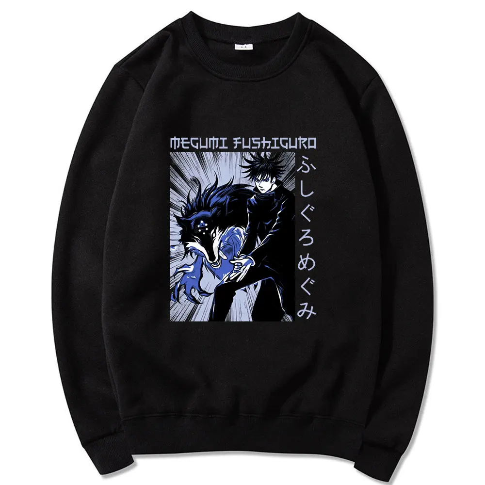 Японские уличные костюмы манги jujтюсу Kaisen Fushiguro Megumi зимние свободные свитшоты унисекс с длинным рукавом в стиле хип-хоп большого размера
Японские уличные костюмы манги jujтюсу Kaisen Fushiguro Megumi зимние свободные свитшоты унисекс с длинным рукавом в стиле хип-хоп большого размера