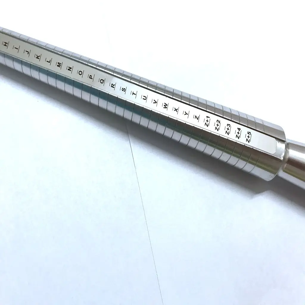 Aluminum Alloy Metal Durable UK Ring Gauge Finger Ring Sizer Stick Standard
Aluminum Alloy Metal Durable UK Ring Gauge Finger Ring Sizer Stick Standard