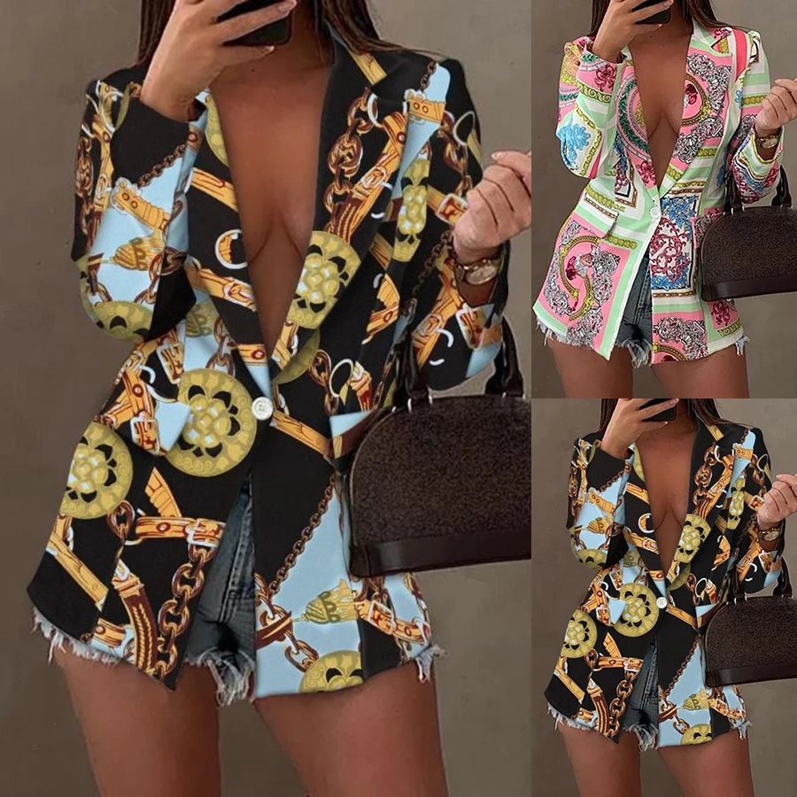 Fashion Trend Women sexy Print Long Sleeves Suit Jacket Elegant Fall Winter Office Lady Cardigan Coat Casual Streetwear
Fashion Trend Women sexy Print Long Sleeves Suit Jacket Elegant Fall Winter Office Lady Cardigan Coat Casual Streetwear