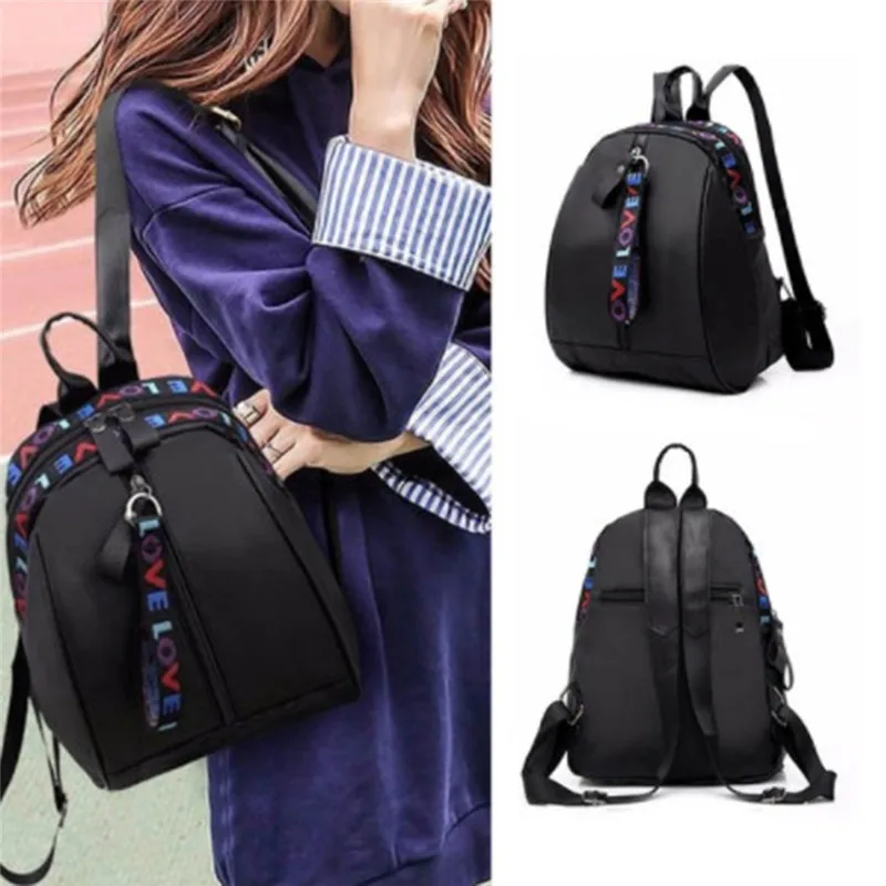 New Women Backpack Letter Black Bag Teenager Girls School Fashion Korean Contrast Ribbon Shoulder
New Women Backpack Letter Black Bag Teenager Girls School Fashion Korean Contrast Ribbon Shoulder