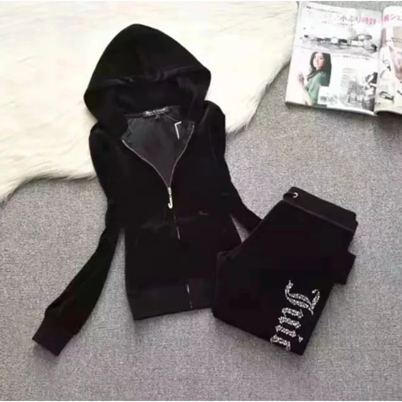 2021 Spring/Fall Women's Brand Velvet Fabric Tracksuits Velour hoody Track Suit Hoodies And Pants Oversized Sportswear Slim
2021 Spring/Fall Women's Brand Velvet Fabric Tracksuits Velour hoody Track Suit Hoodies And Pants Oversized Sportswear Slim