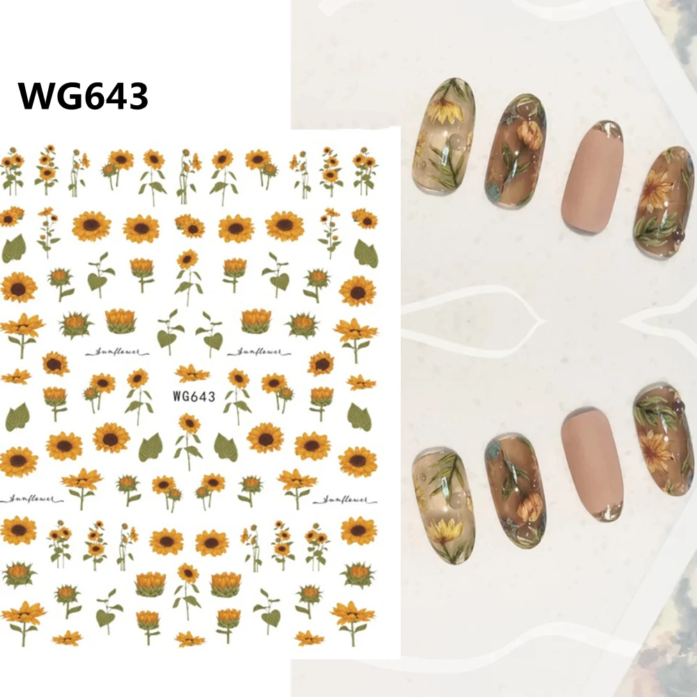 Manicure Sticker Nail Sliders Florals Blossom Nail Stickers Water Decals Nail Art Decoration Sunflower
Manicure Sticker Nail Sliders Florals Blossom Nail Stickers Water Decals Nail Art Decoration Sunflower