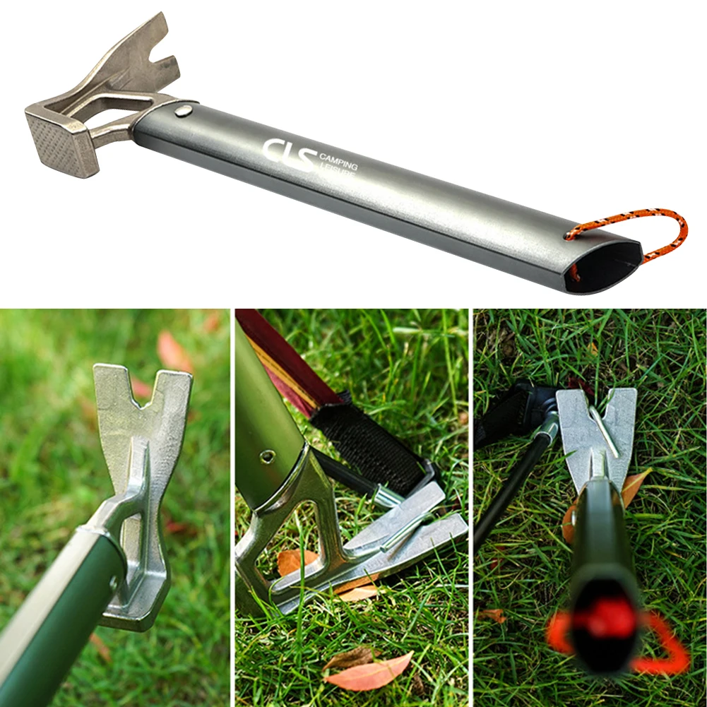 Tent Hammer Lightweight Aluminum Handle Stainless Steel Hammer Outdoor Mountaineering Camping Tent Nail Puller Hammer
Tent Hammer Lightweight Aluminum Handle Stainless Steel Hammer Outdoor Mountaineering Camping Tent Nail Puller Hammer