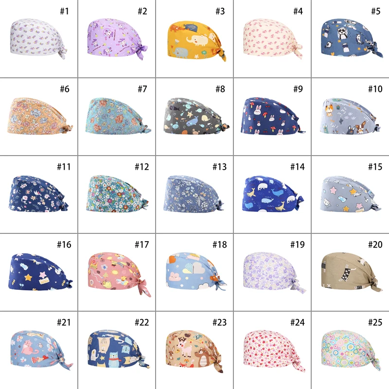 Unisex Scrub Cap Cotton Elastic Adjustable Nurse Work Hats Dust Nursing Cap Fashion Cartoon Beauty Hat Beauty Salon Pet Scrubs
Unisex Scrub Cap Cotton Elastic Adjustable Nurse Work Hats Dust Nursing Cap Fashion Cartoon Beauty Hat Beauty Salon Pet Scrubs
