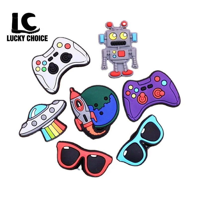 10pcs Cartoon UFO PVC shoe charms shoe accessories DIY shoe decoration for croc Shoe kids favor kawaii cute X-mas gift U58
10pcs Cartoon UFO PVC shoe charms shoe accessories DIY shoe decoration for croc Shoe kids favor kawaii cute X-mas gift U58