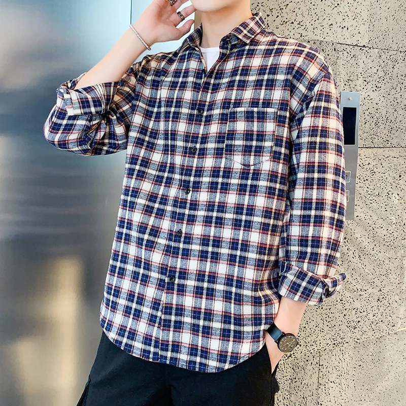 2021 autumn new Hong Kong style shirt men's long-sleeved loose trend young handsome shirt
2021 autumn new Hong Kong style shirt men's long-sleeved loose trend young handsome shirt