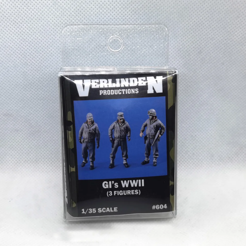 

1/35 US Army G.I.s in WWII (3 Figures/Set) VERLINDEN #604 Resin Model Unassembled Uncolored
