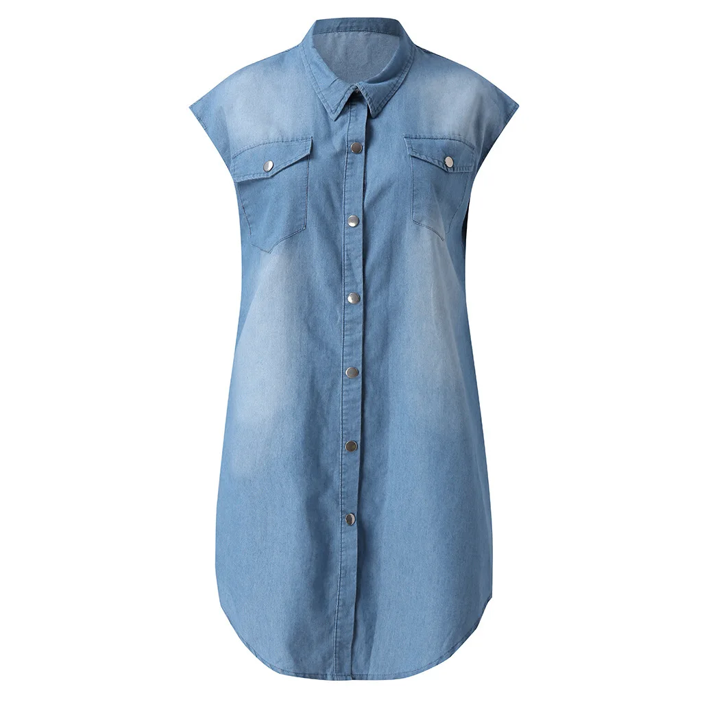 Summer Women Vintage Single Breasted Denim Dress Casual Loose Lapel Short Sleeve Party Dresses
Summer Women Vintage Single Breasted Denim Dress Casual Loose Lapel Short Sleeve Party Dresses
