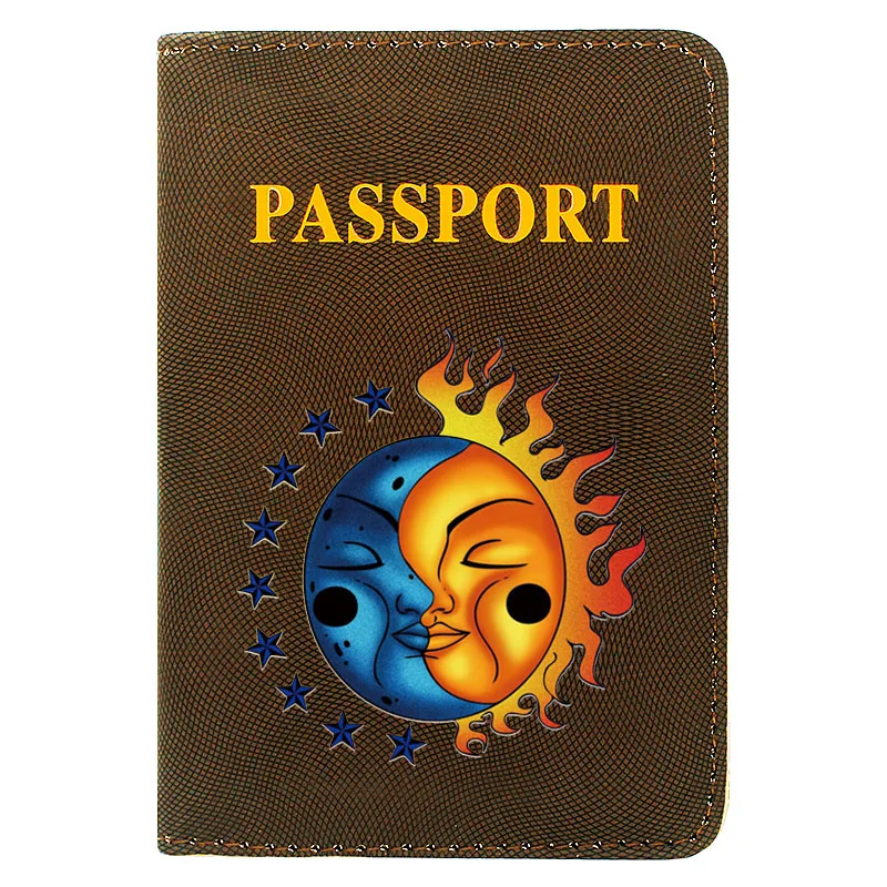 Fashion Women Men Passport Cover Pu Leather Classic Sun Moon Face Printing Travel ID Credit Card Holder Packet Wallet
Fashion Women Men Passport Cover Pu Leather Classic Sun Moon Face Printing Travel ID Credit Card Holder Packet Wallet
