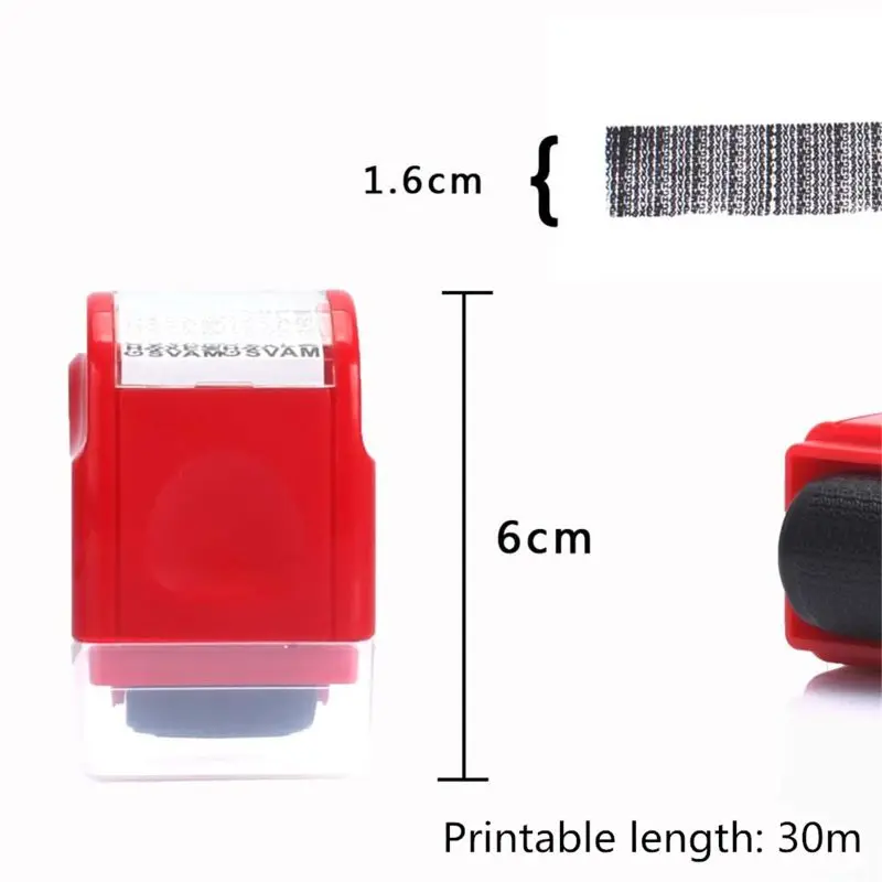 6cmx3.8cmx3cm Identity Theft Protection Roller Stamp Protect Your ID Privacy Confidential Data
6cmx3.8cmx3cm Identity Theft Protection Roller Stamp Protect Your ID Privacy Confidential Data