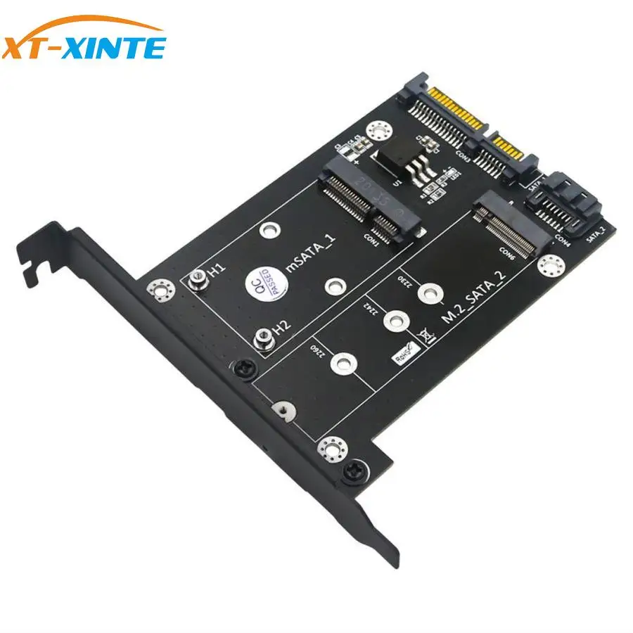 Адаптер-переходник 2 в 1 mSATA / M.2 SSD на Dual SATA3 с полным кронштейном с профилем высоты для SSD 2230/2242/2260/2280 M.2(NGFF)
Адаптер-переходник 2 в 1 mSATA / M.2 SSD на Dual SATA3 с полным кронштейном с профилем высоты для SSD 2230/2242/2260/2280 M.2(NGFF)