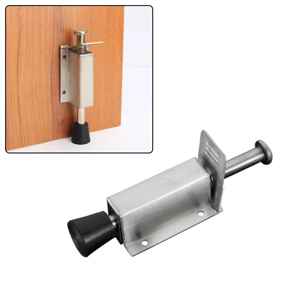 Stainless Steel Foot Operated Kick Down Door Stop Holder Wedge Stay Home Hardware Door Stops Pedal Accessories With Screws
Stainless Steel Foot Operated Kick Down Door Stop Holder Wedge Stay Home Hardware Door Stops Pedal Accessories With Screws