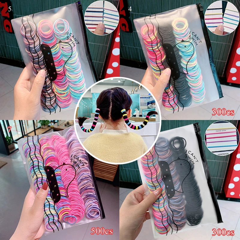200/300/500PCs Girl Colorful Basic Elastic Hair Bands Ponytail Holder Children Scrunchie Set Rubber Band Kids Hair Accessories
200/300/500PCs Girl Colorful Basic Elastic Hair Bands Ponytail Holder Children Scrunchie Set Rubber Band Kids Hair Accessories