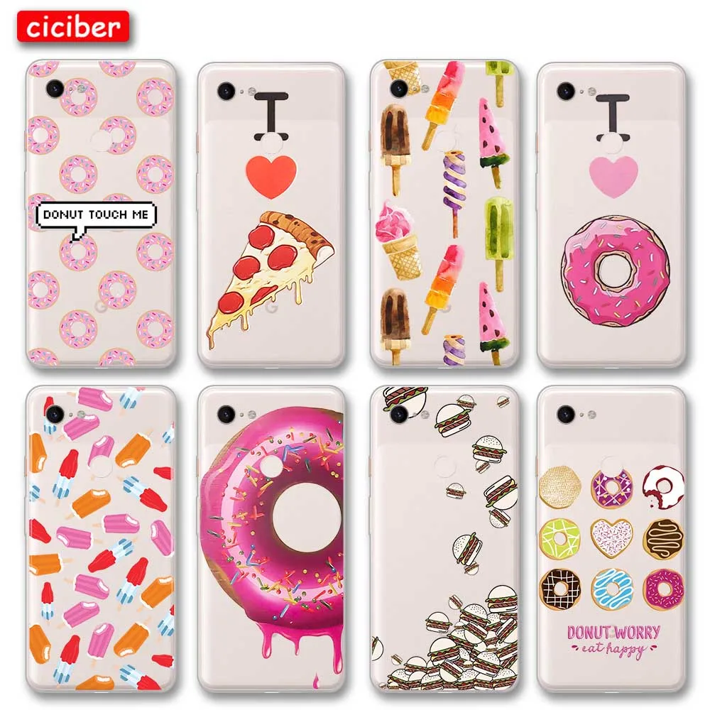 Donut Ice Cream Phone Case For Google Pixel 4 5 3 2 XL Cover for Pixel 3a 4a 5G XL Soft Silicone TPU Shockproof Protect Fundas
Donut Ice Cream Phone Case For Google Pixel 4 5 3 2 XL Cover for Pixel 3a 4a 5G XL Soft Silicone TPU Shockproof Protect Fundas