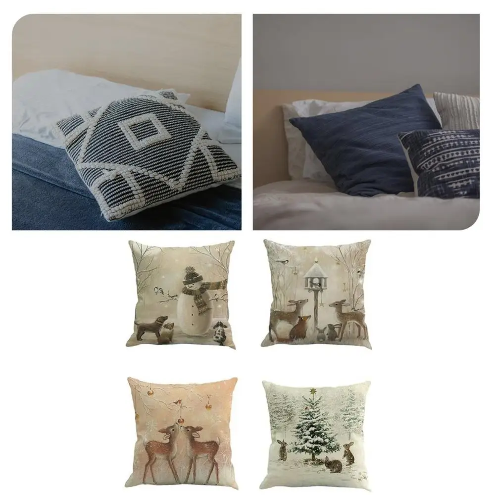 4pcs Christmas Sofa Pillow Cover Cushion Cover Decorative Linen Cushion Cover Home Decor Throw Pillowcase Christmas Decoration
4pcs Christmas Sofa Pillow Cover Cushion Cover Decorative Linen Cushion Cover Home Decor Throw Pillowcase Christmas Decoration
