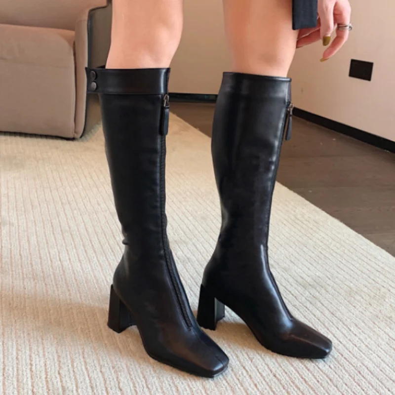 LEOPRAD LAND Long Boots Women's Boots 2021 New Knee High Boots Thick Heels High Heels Square Toe Boots Booties Woman JXQ 
LEOPRAD LAND Long Boots Women's Boots 2021 New Knee High Boots Thick Heels High Heels Square Toe Boots Booties Woman JXQ