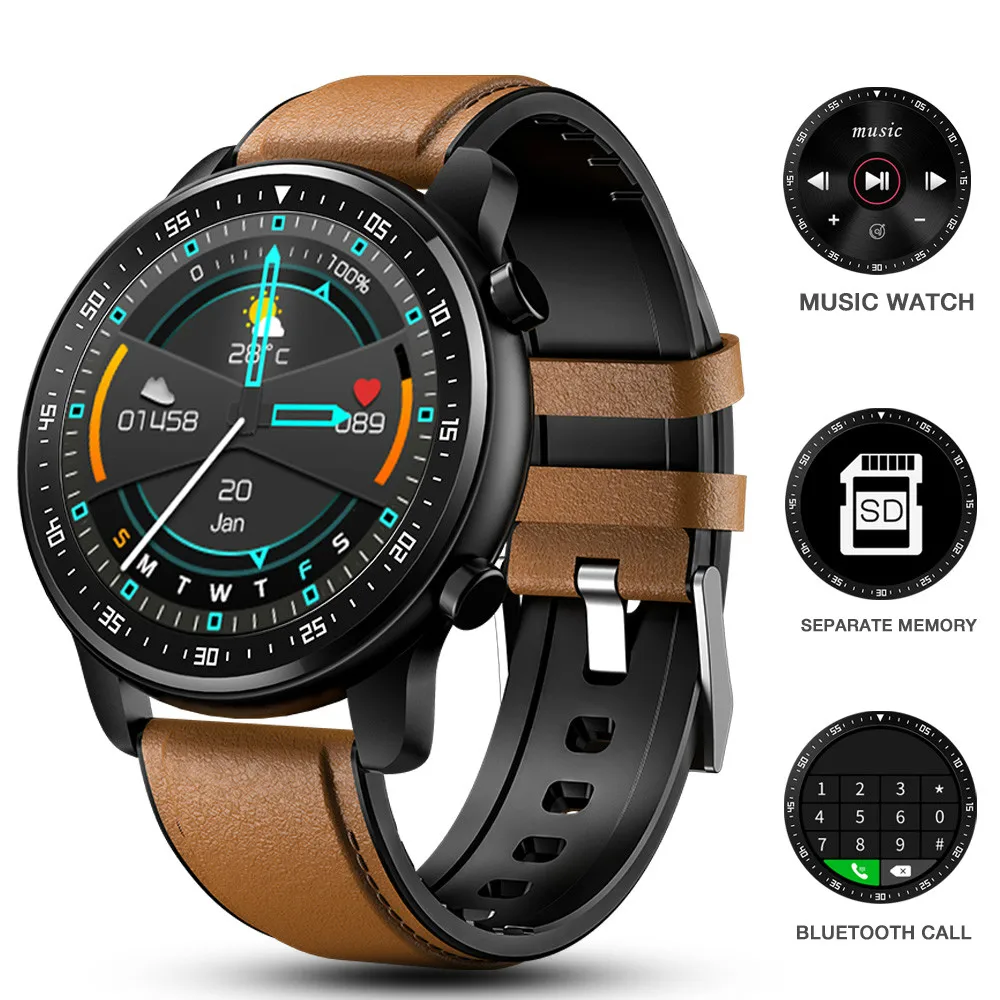 Смарт-часы мужские с Bluetooth, водостойкие 
Смарт-часы мужские с Bluetooth, водостойкие