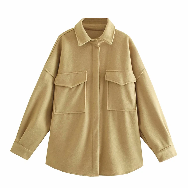 Women Autumn Casual Loose Shirts Jackets Coats 2021 Solid Long Sleeve Pockets Female Fashion Street Plus Size Jacket Outerwear
Women Autumn Casual Loose Shirts Jackets Coats 2021 Solid Long Sleeve Pockets Female Fashion Street Plus Size Jacket Outerwear