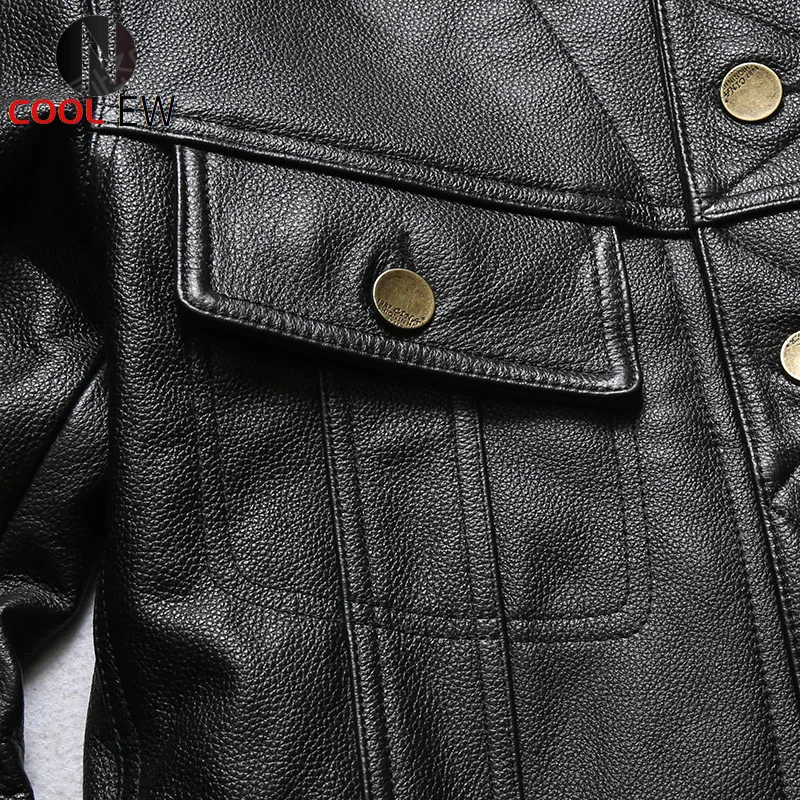F2111 RockCanRoll Super Quality Coat Genuine Cow Leather Cowhide Cotton Lining Stylish Durable Vintage Jacket
F2111 RockCanRoll Super Quality Coat Genuine Cow Leather Cowhide Cotton Lining Stylish Durable Vintage Jacket