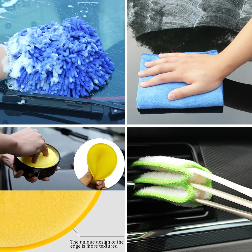 5/11/13pcs Detailing Brush Cleaning Gloves Car Cleaner Brush Set For Car Motorcycle Interior Exterior Air Vents Wheel Washing
5/11/13pcs Detailing Brush Cleaning Gloves Car Cleaner Brush Set For Car Motorcycle Interior Exterior Air Vents Wheel Washing