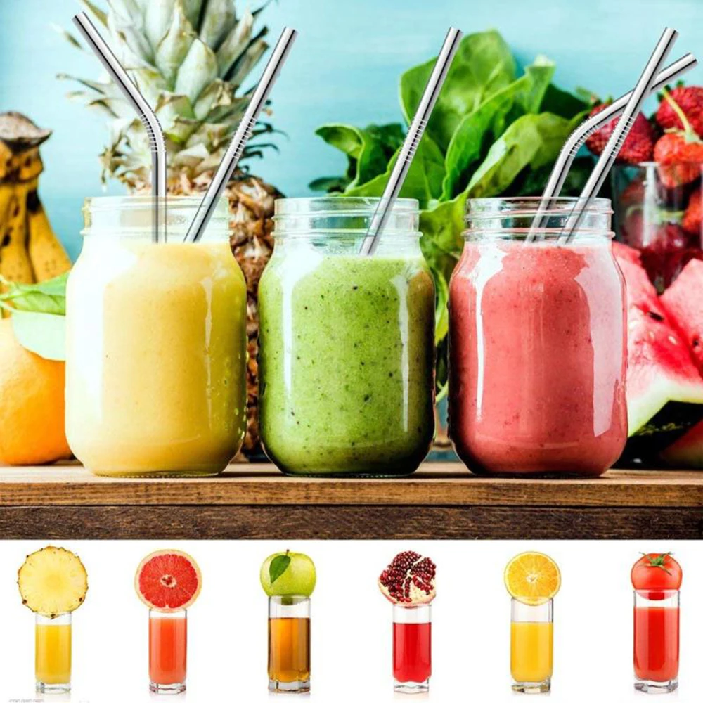 50pcs/set Stainless Steel Straw Repeatable Food Grade Metal Straws for Beer Milk Tea Drink Tool
50pcs/set Stainless Steel Straw Repeatable Food Grade Metal Straws for Beer Milk Tea Drink Tool