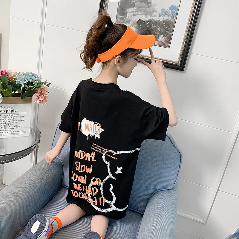 Baby Girls Short-sleeved T-shirt Summer New Children Cartoon Cotton Long Top Kids Printing Clothes Children Birthday Party Wear
Baby Girls Short-sleeved T-shirt Summer New Children Cartoon Cotton Long Top Kids Printing Clothes Children Birthday Party Wear
