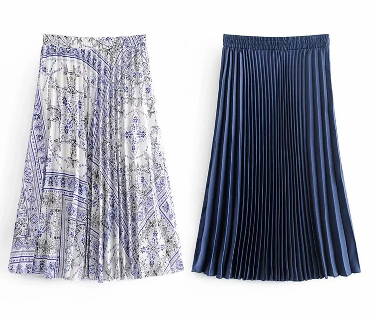 Женская плиссированная юбка средней длины в стиле ретро, корейская мода, эластичная юбка с цветочным принтом и высокой талией, повседневный... 
Женская плиссированная юбка средней длины в стиле ретро, корейская мода, эластичная юбка с цветочным принтом и высокой талией, повседневный...