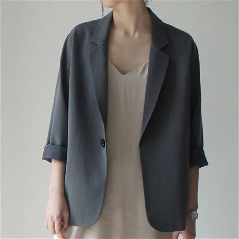 HanOrange 2020 Early Spring Autumn Cocoon Thin Loose Women Casual Small Blazer All-match Temperament Suit Jacket Women
HanOrange 2020 Early Spring Autumn Cocoon Thin Loose Women Casual Small Blazer All-match Temperament Suit Jacket Women