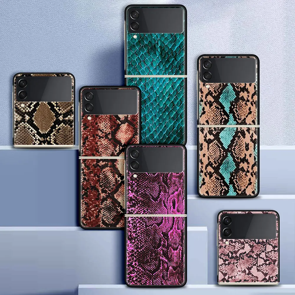 Case For Samsung Galaxy Z Flip 3 5G Funda ZFlip3 Luxury Black PC Hard Shockproof Back Phone Coque Shell Pink Leather Snake 
Case For Samsung Galaxy Z Flip 3 5G Funda ZFlip3 Luxury Black PC Hard Shockproof Back Phone Coque Shell Pink Leather Snake