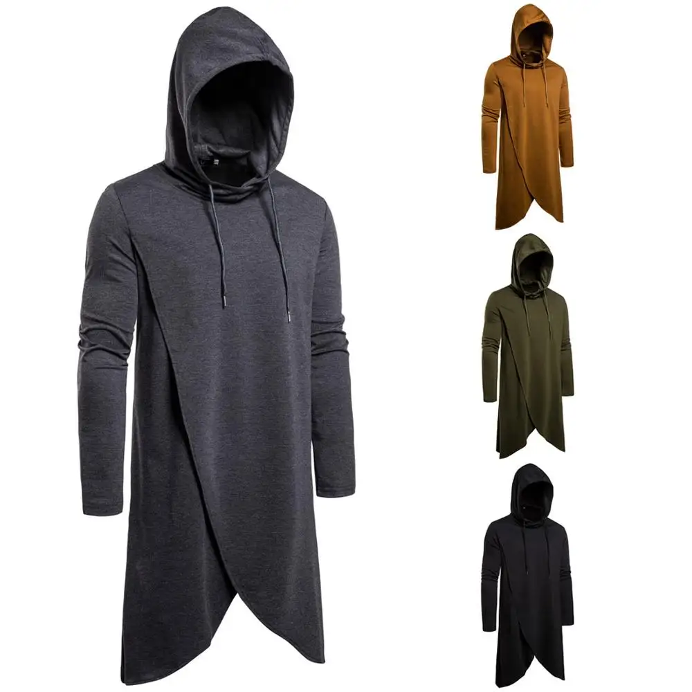 Autumn New Men's Long Mantle Hoodies Cloak Male Solid Color Hooded Sweatshirt Outerwear Men Loose Long Hoodies S-2XL
Autumn New Men's Long Mantle Hoodies Cloak Male Solid Color Hooded Sweatshirt Outerwear Men Loose Long Hoodies S-2XL