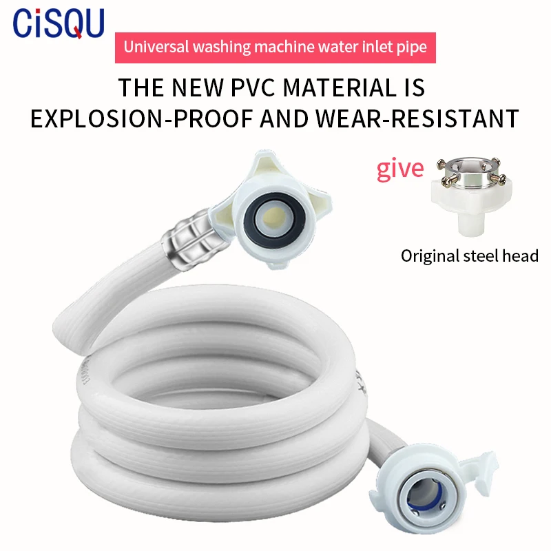 

Fully Automatic Washing Machine Water Inlet Hose 0.1m To 30m Snap-Fit Connection Faucet Water Injection Pipe