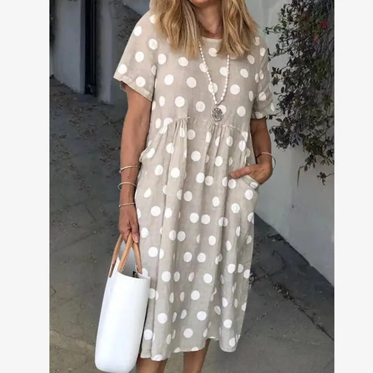 Black Dress Polka Dot Print Pocket Short Sleeve Dress Vintage Print Women Clothes 2020 Girl Fashion Plus Size Summer Love
Black Dress Polka Dot Print Pocket Short Sleeve Dress Vintage Print Women Clothes 2020 Girl Fashion Plus Size Summer Love