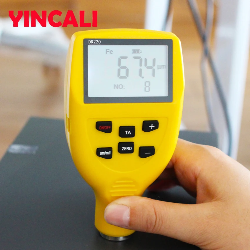 Newly Portable Coating Thickness Gauge Tester DR220 test Magnetic thickness method Paint Coating Thickness Meter Range 0-2000um
Newly Portable Coating Thickness Gauge Tester DR220 test Magnetic thickness method Paint Coating Thickness Meter Range 0-2000um